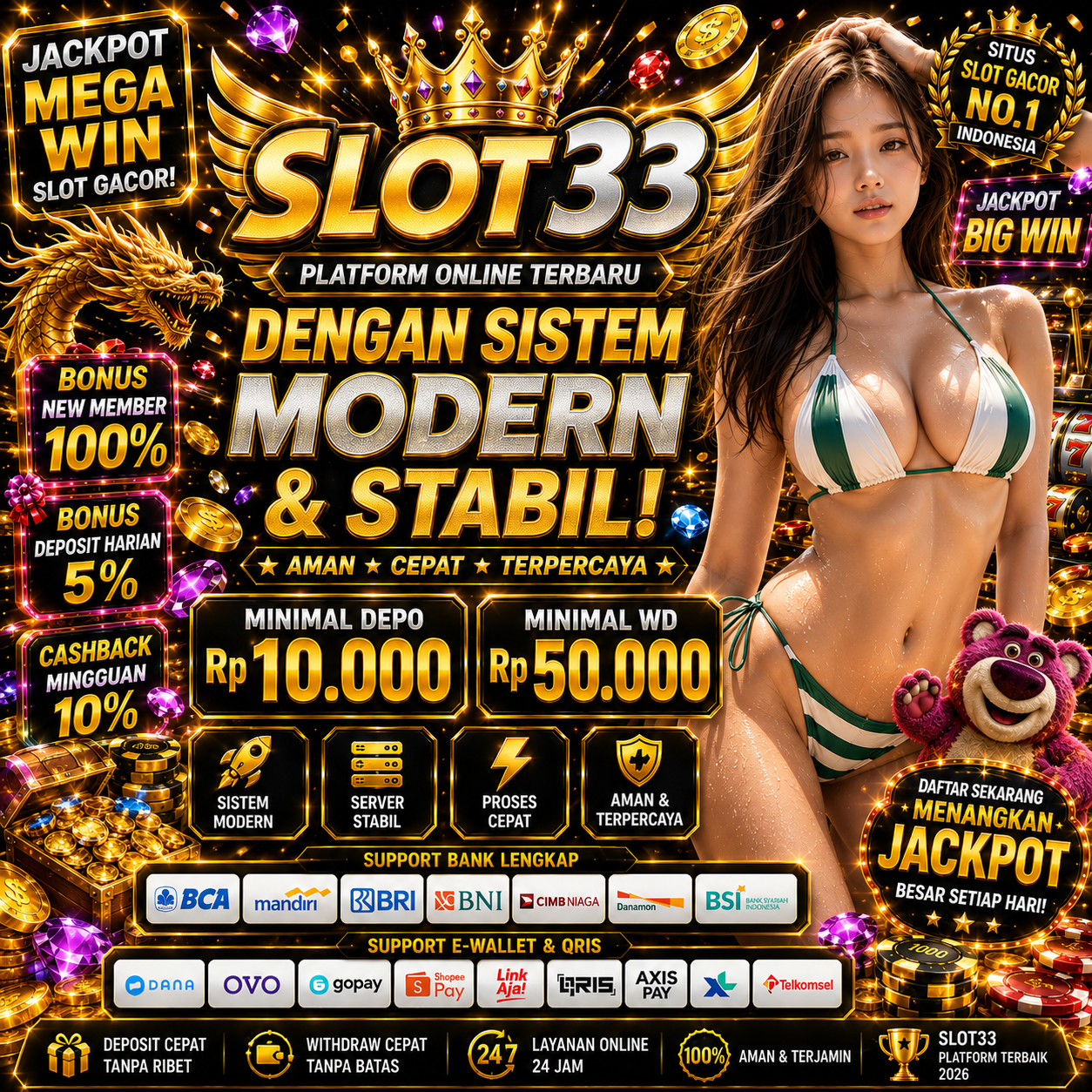 SLOT33: Platform Online Terbaru dengan Sistem Modern & Stabil